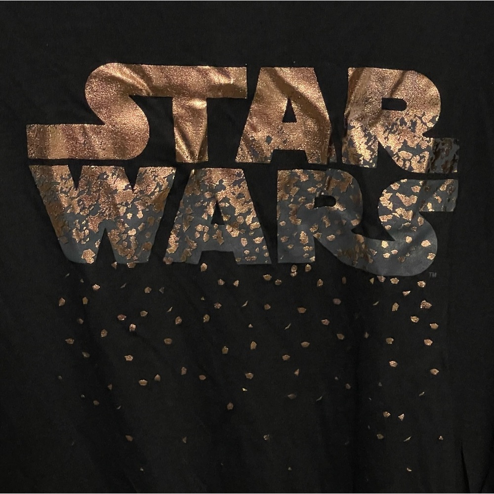 Star Wars Black Side Knot Foiled Logo Shirt XXL